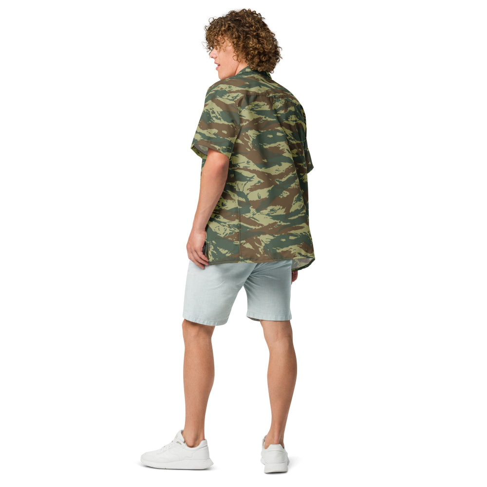 Greek Lizard CAMO Unisex button shirt - Button Shirt