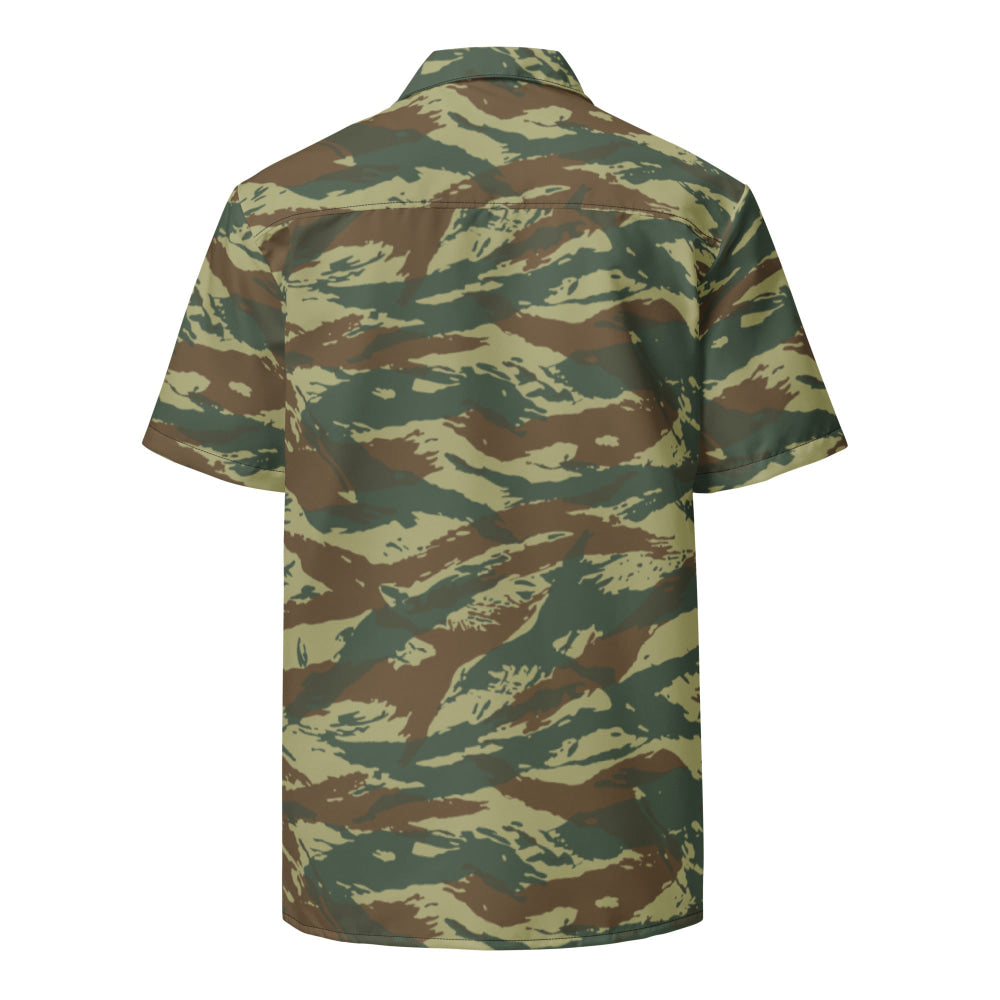 Greek Lizard CAMO Unisex button shirt - Button Shirt