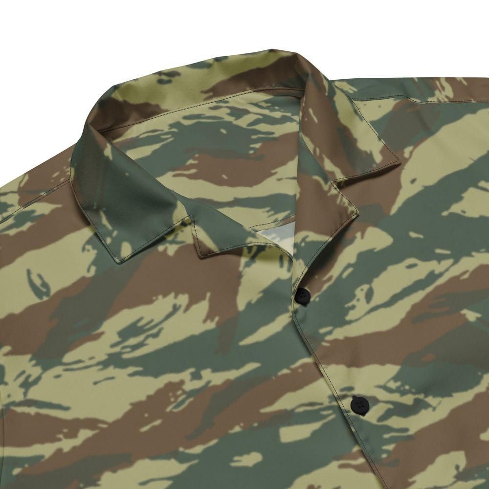 Greek Lizard CAMO Unisex button shirt - Button Shirt