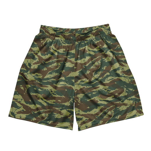 Lizard Greek Woodland CAMO Unisex Mesh Shorts - 2XS