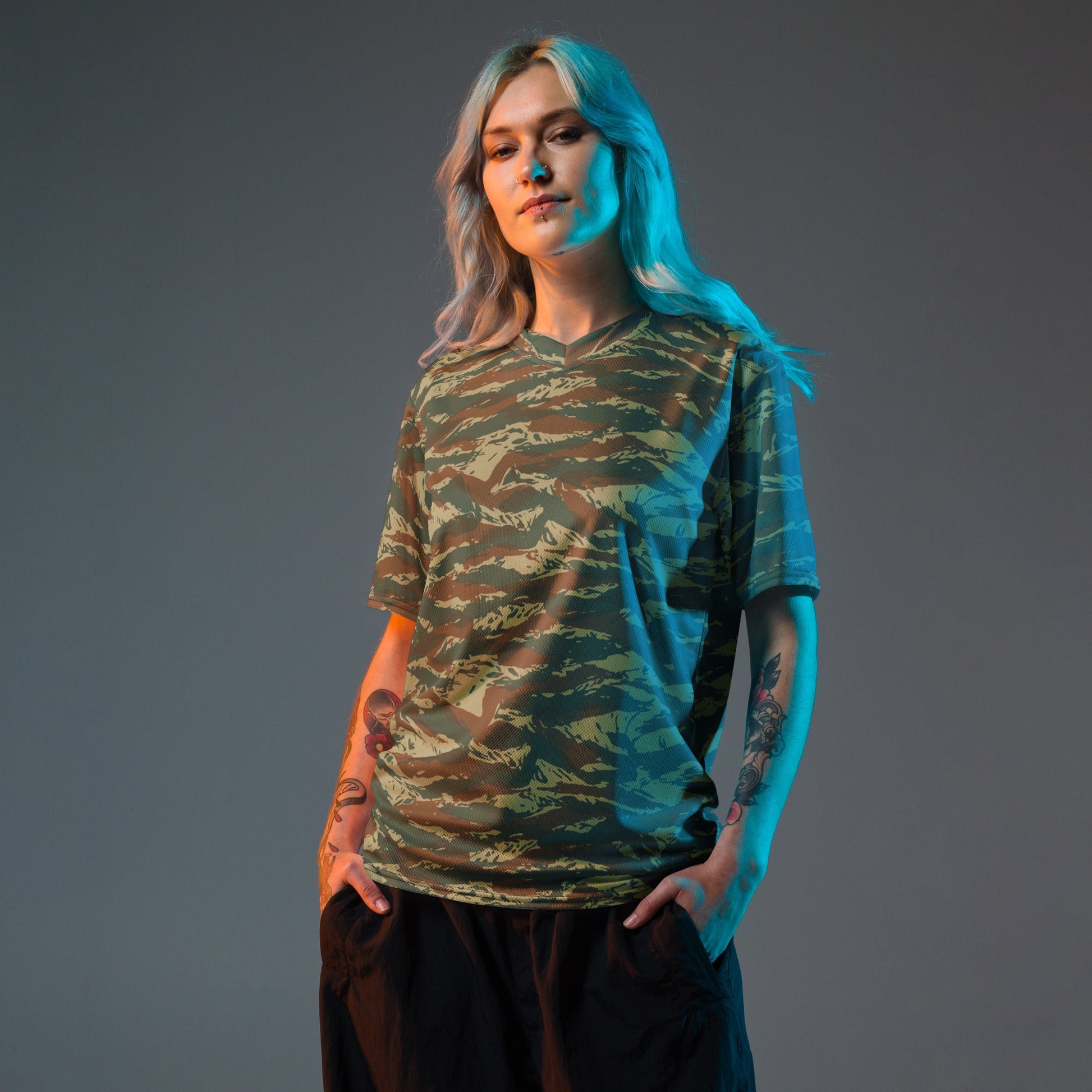 Greek Lizard CAMO unisex sports jersey Sports Jerseys