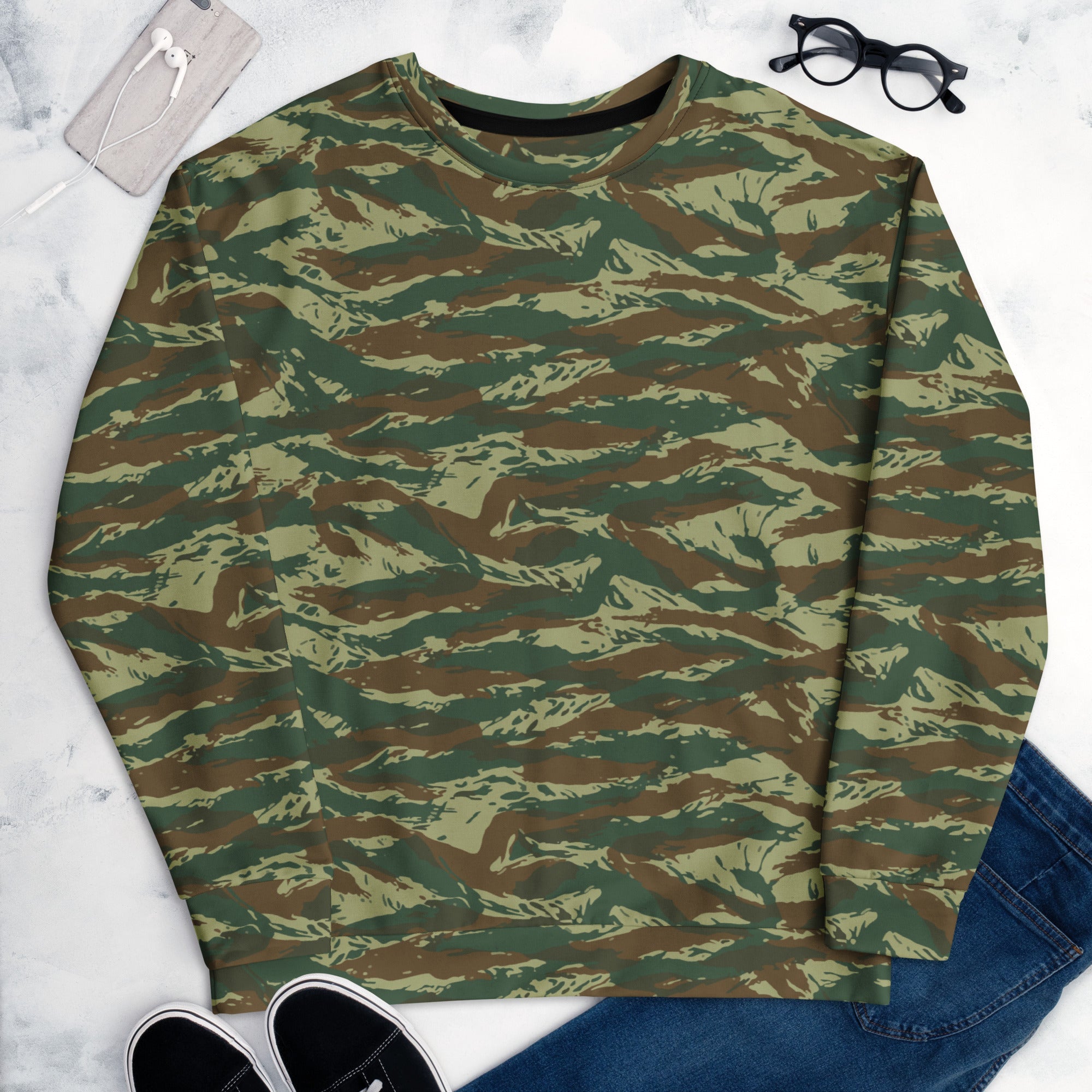 CAMO HQ - Lizard Greek Woodland CAMO Unisex Sweatshirt - Worldwide
