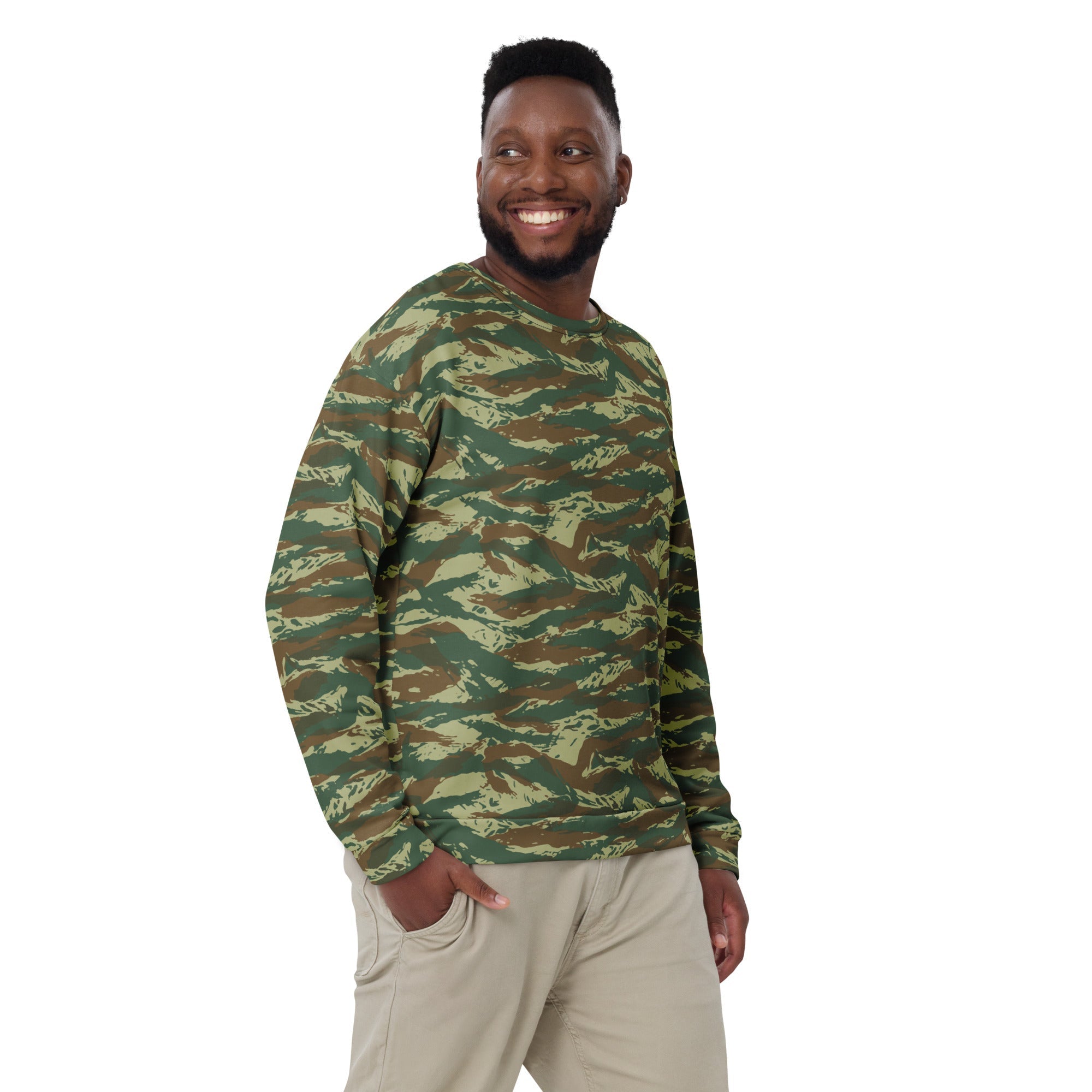 トップス flexwitme YOKO CAMO LOGO SWEATSHIRT CAMO HQ - Greek Lizard CAMO Unisex Sweatshirt - Worldwide Shipping