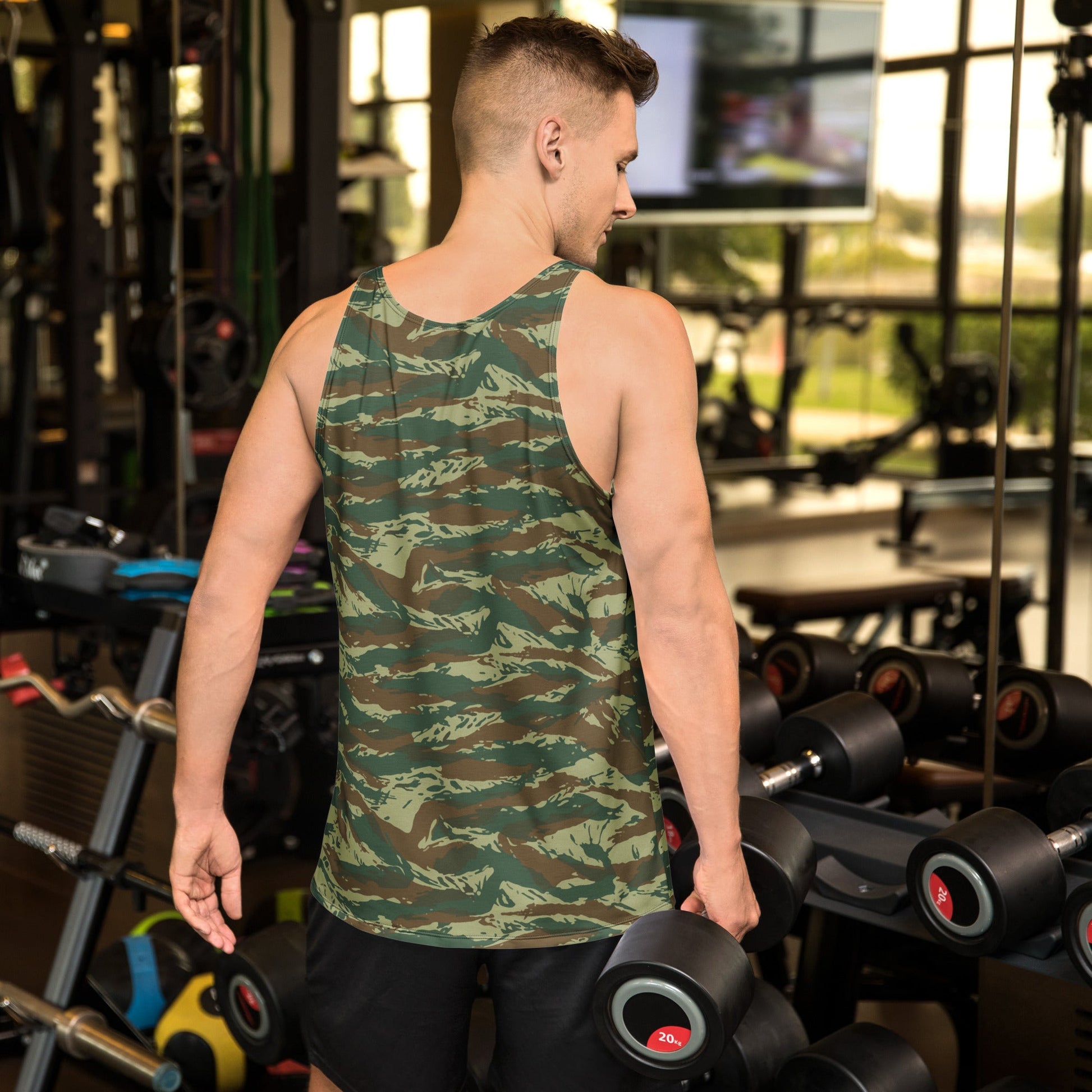 Greek Lizard CAMO Unisex Tank Top - Tops