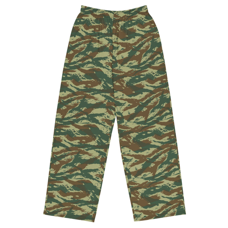 Lizard Greek Woodland CAMO Unisex Wide-Leg Leisure Pants - 2XS - Pant