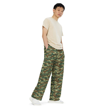 Greek Lizard CAMO unisex wide leg pants Wide Pants