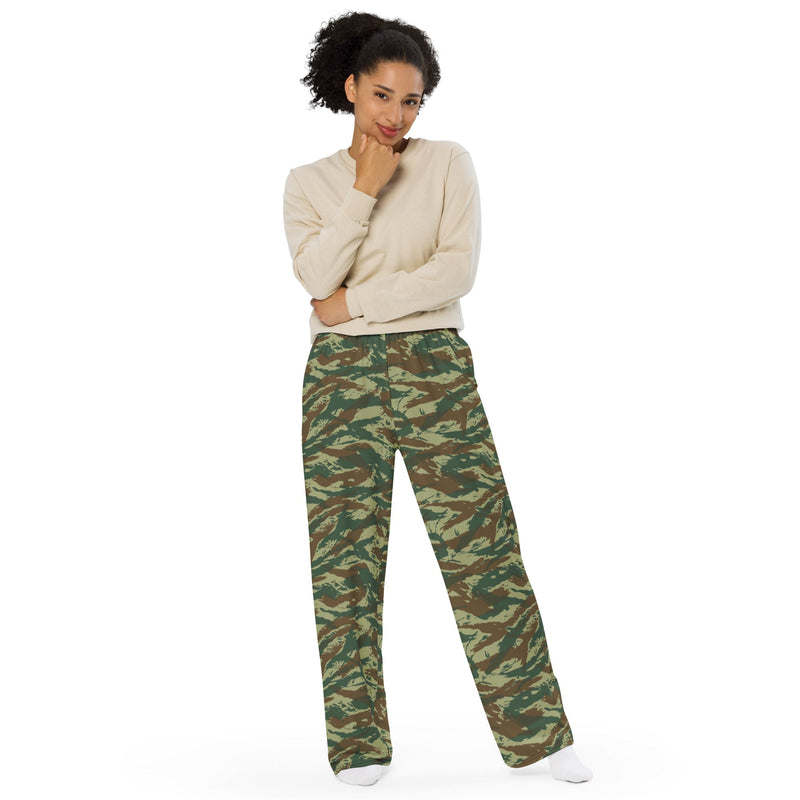 Lizard Greek Woodland CAMO Unisex Wide-Leg Leisure Pants - Pant