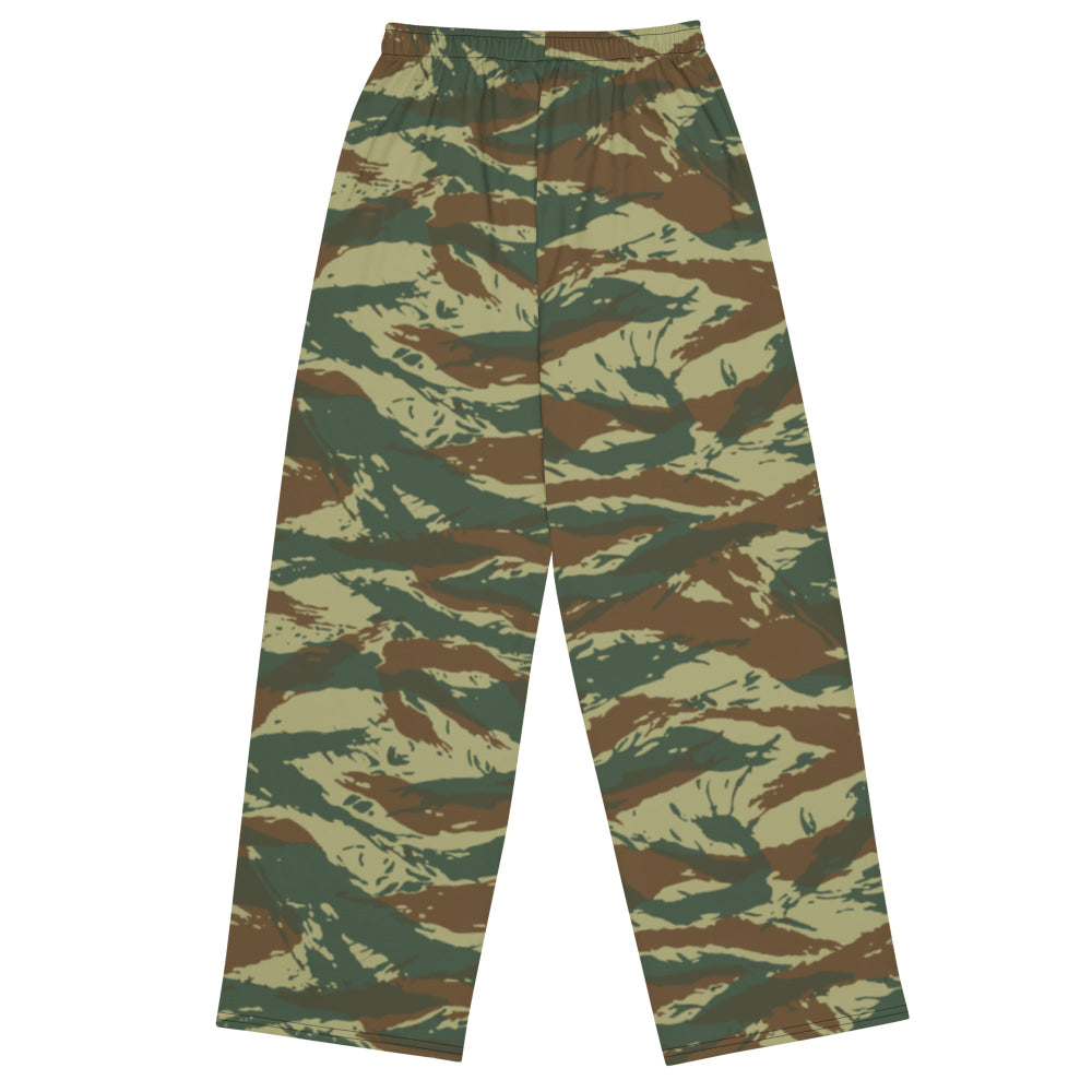 Greek Lizard CAMO unisex wide-leg pants - Unisex Wide-Leg Pants