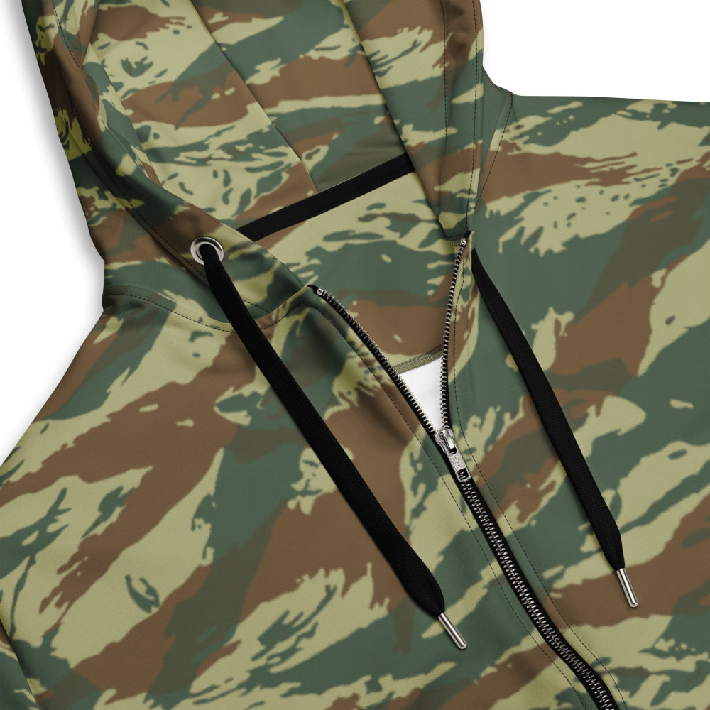 Greek Lizard CAMO Unisex zip hoodie - Zip Hoodie