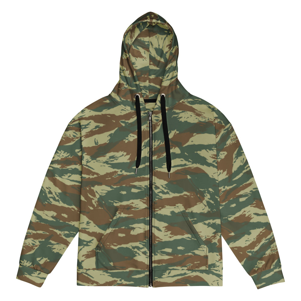 Greek Lizard CAMO Unisex zip hoodie - Zip Hoodie