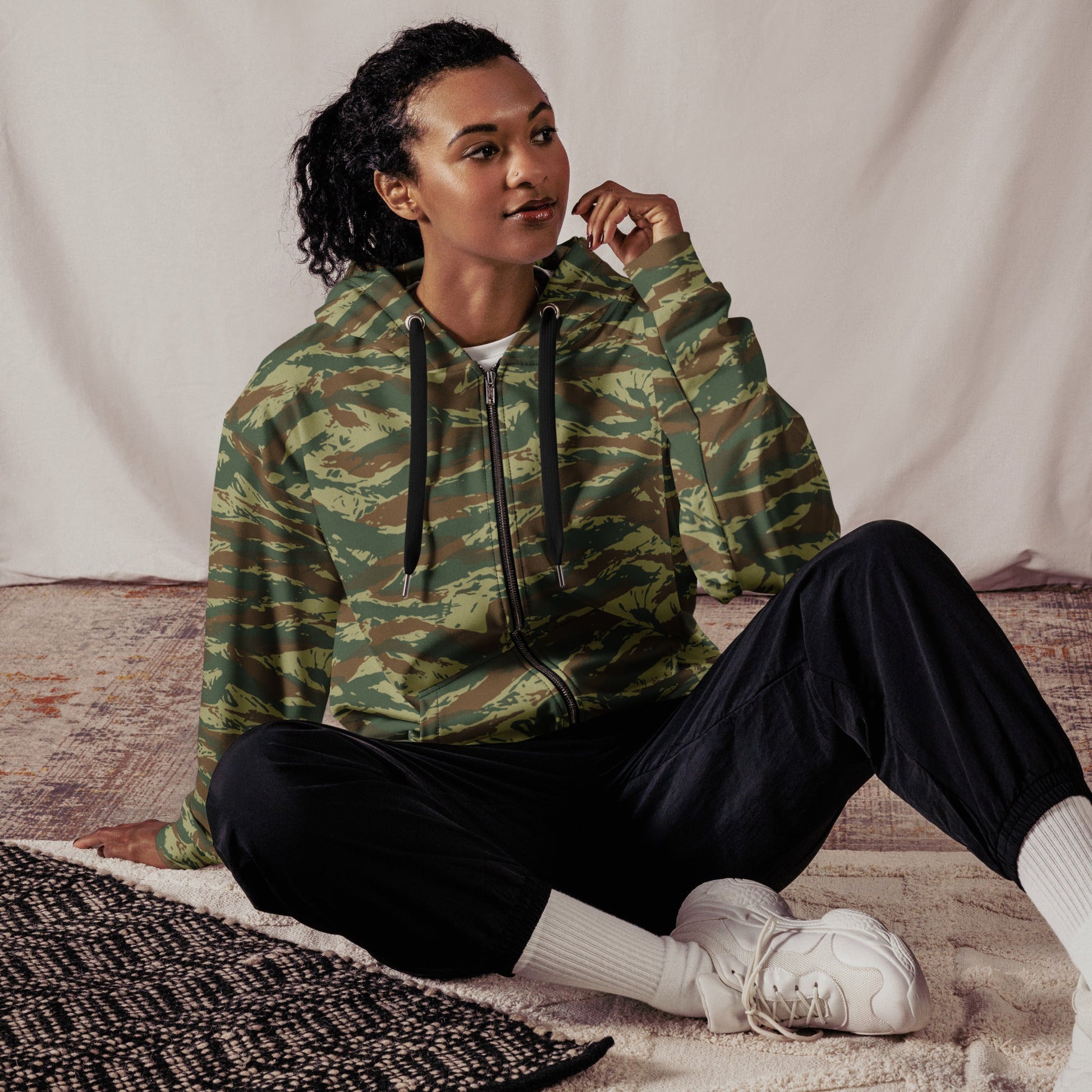 Greek Lizard CAMO Unisex zip hoodie Zip Hoodies