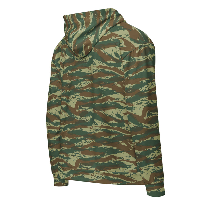 Lizard Greek Woodland CAMO Unisex Zip Hoodie