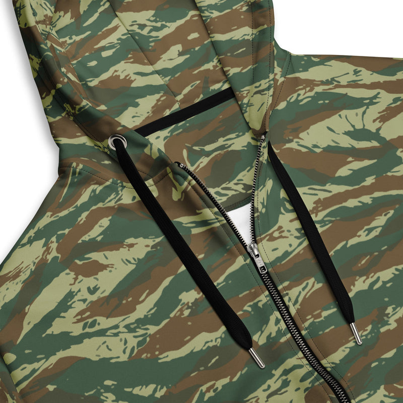 Lizard Greek Woodland CAMO Unisex Zip Hoodie