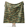 Greek Lizard Vintage CAMO Sherpa blanket - 60″×80″