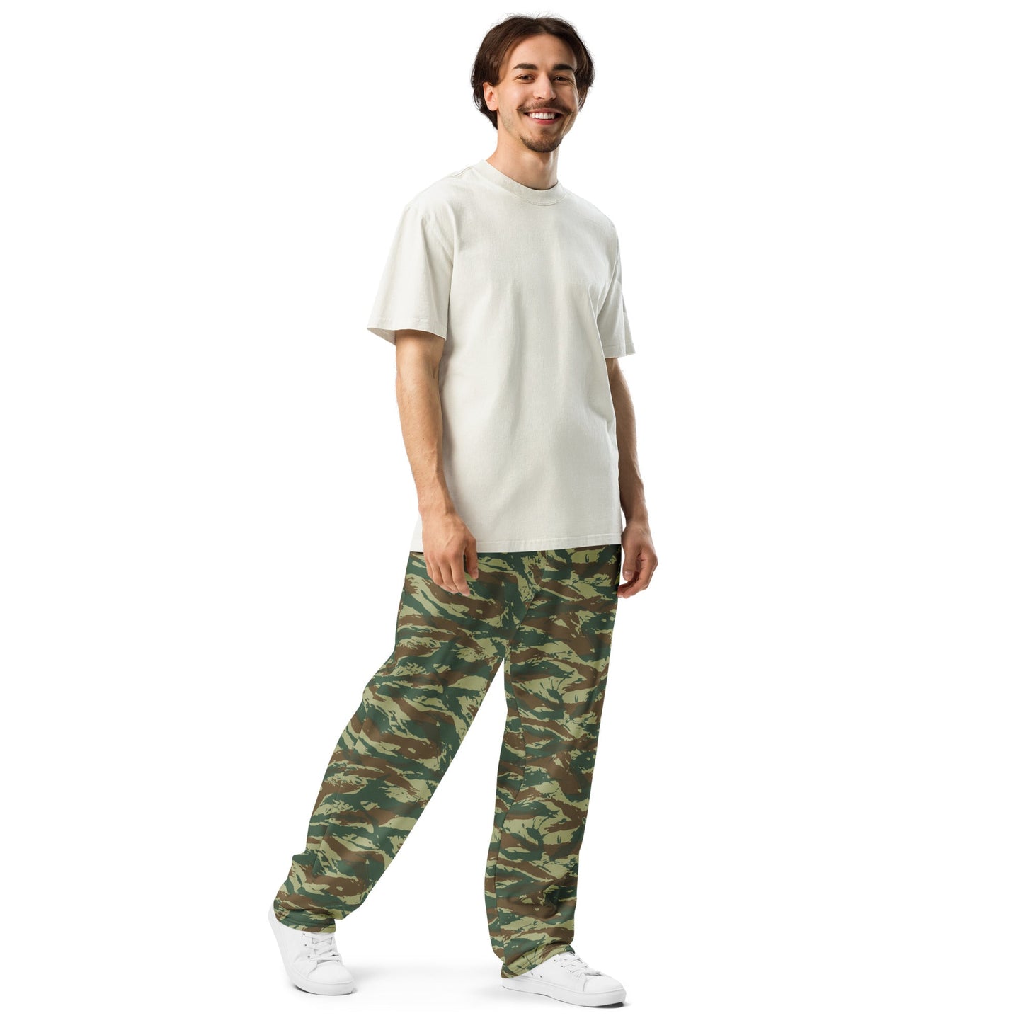 Greek Lizard CAMO Wide-leg joggers - Joggers
