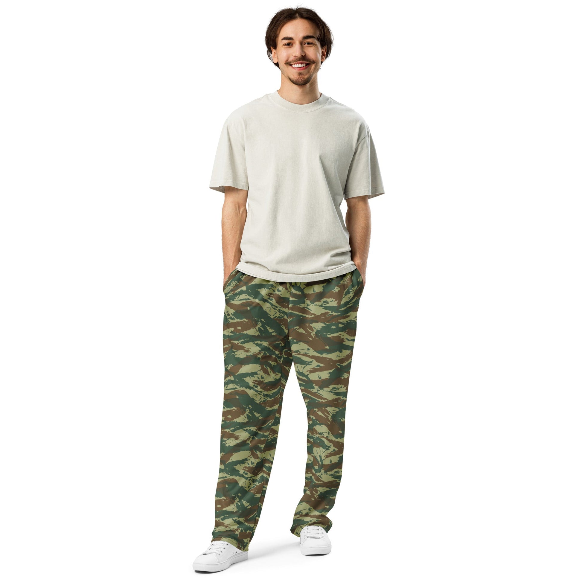 Greek Lizard CAMO Wide-leg joggers - Joggers