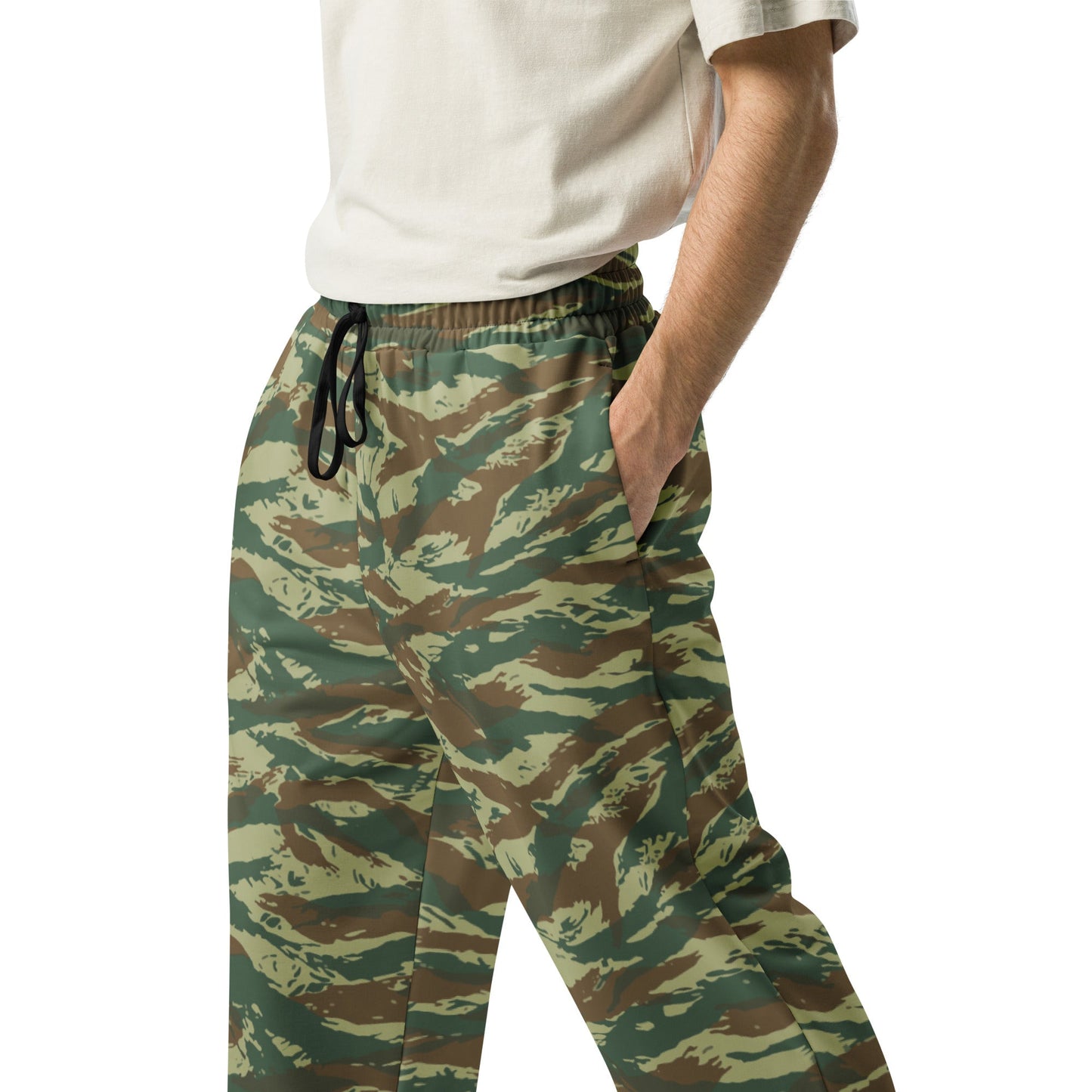 Greek Lizard CAMO Wide-leg joggers - Joggers