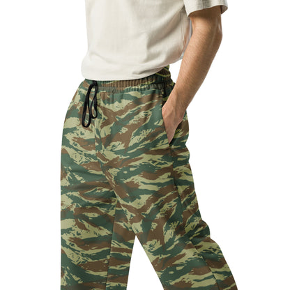Greek Lizard CAMO Wide-leg joggers - Joggers