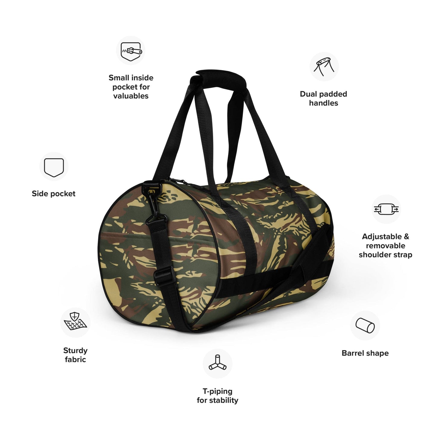 Greek Navy Special Forces (DYK) Lizard CAMO gym bag - Gym Bag