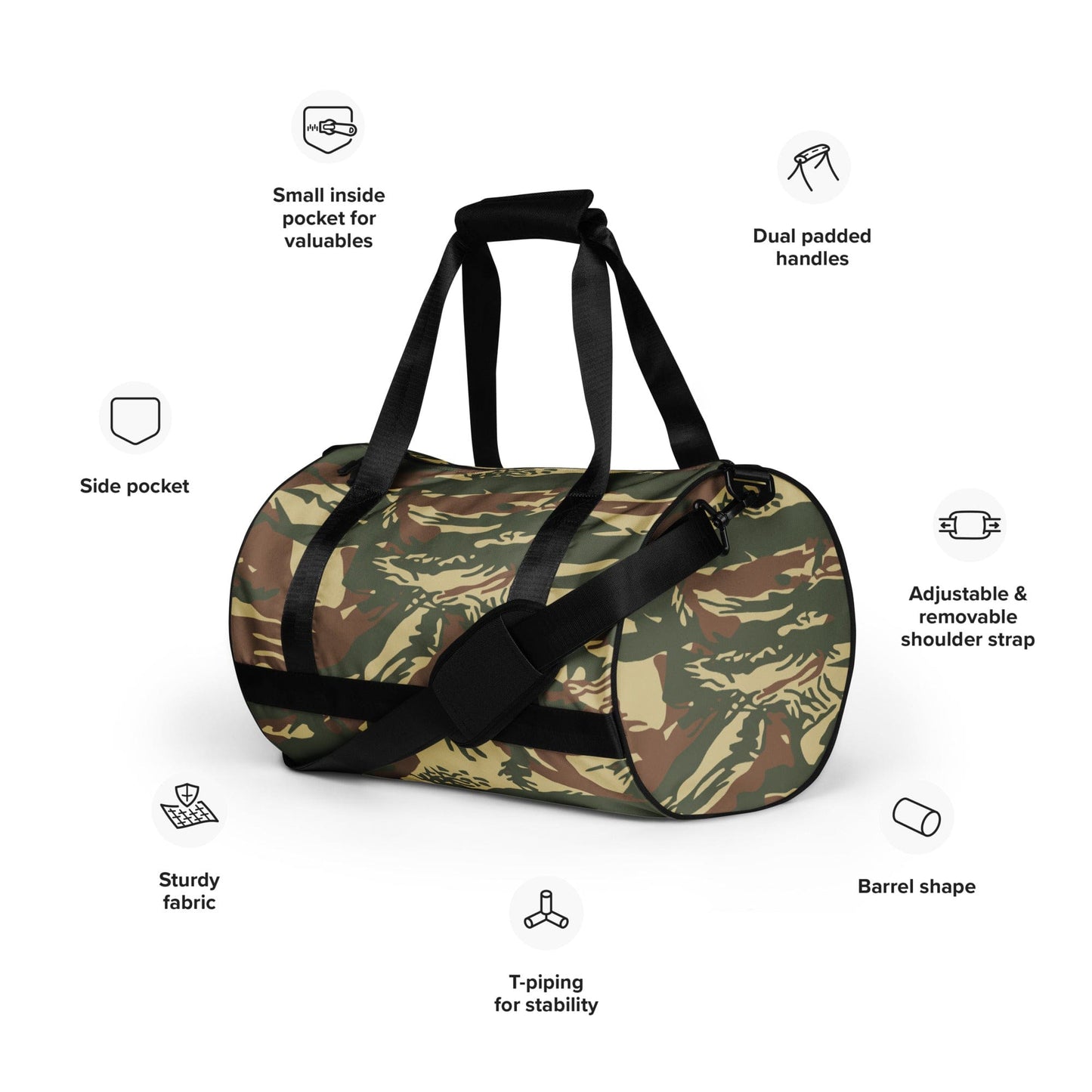 Greek Navy Special Forces (DYK) Lizard CAMO gym bag - Gym Bag