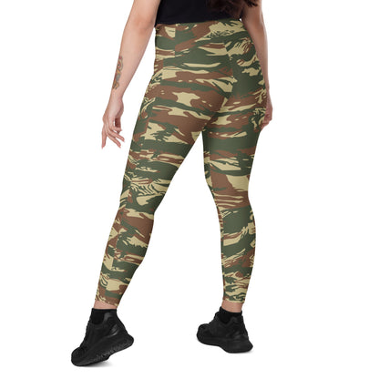 Greek Navy Special Forces (DYK) Lizard CAMO Leggings with pockets - Womens With Pockets