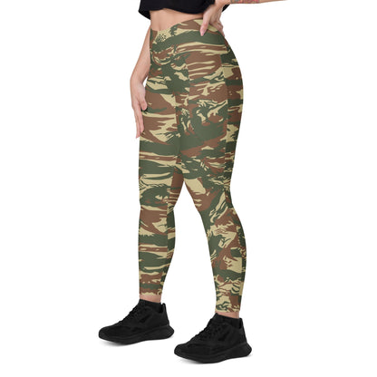 Greek Navy Special Forces (DYK) Lizard CAMO Leggings with pockets - Womens With Pockets