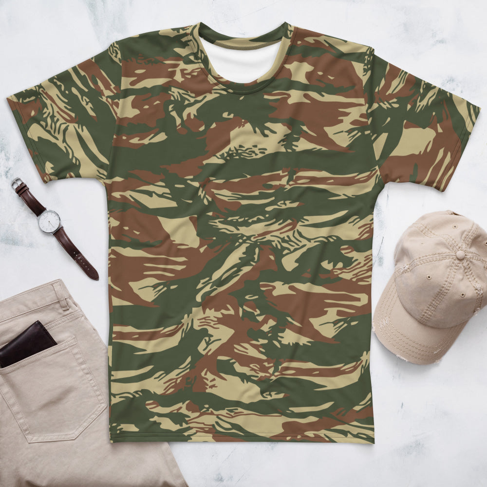 Greek Navy Special Forces (DYK) Lizard CAMO Men’s T-shirt - XS - Mens T-Shirt