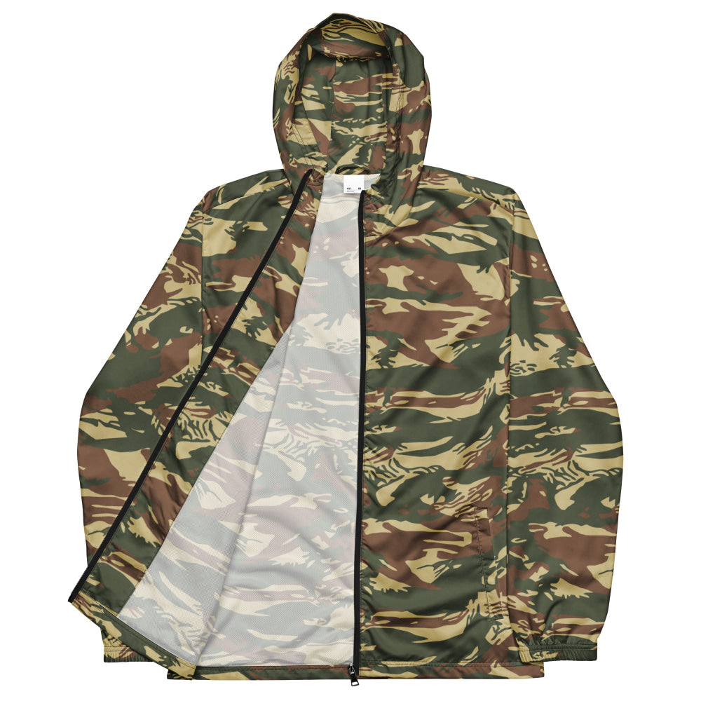 Greek Navy Special Forces (DYK) Lizard CAMO Men’s windbreaker - Mens Windbreaker