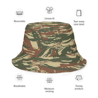 Greek Navy Special Forces (DYK) Lizard CAMO Reversible bucket hat - Bucket Hat