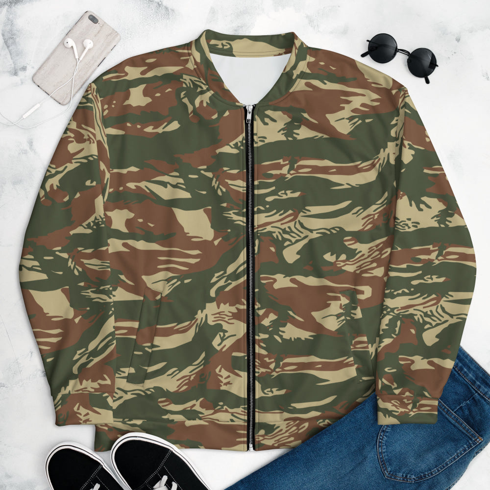 Greek Navy Special Forces (DYK) Lizard CAMO Unisex Bomber Jacket - XS