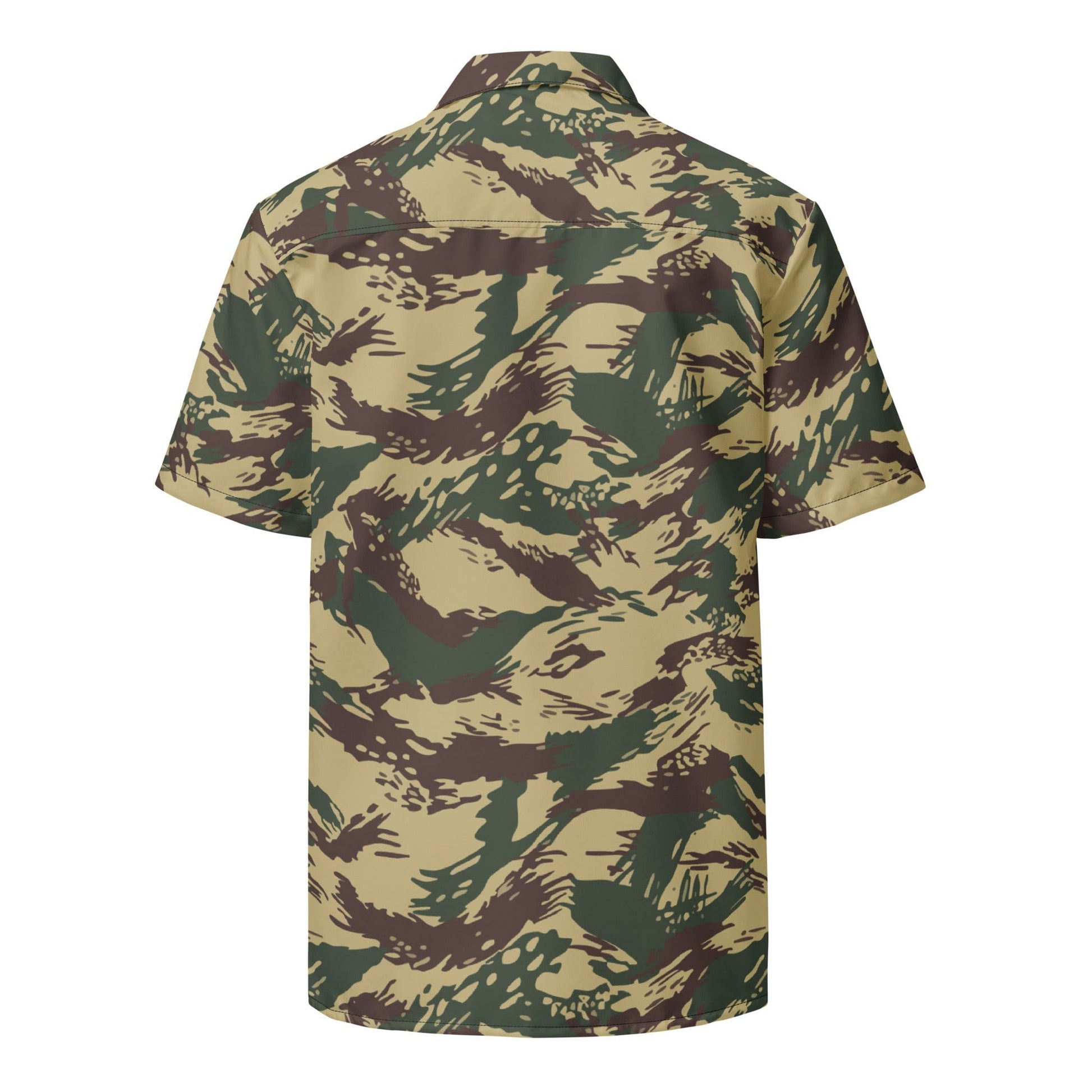 Greek Navy Special Forces (DYK) Lizard CAMO Unisex button shirt - Button Shirt