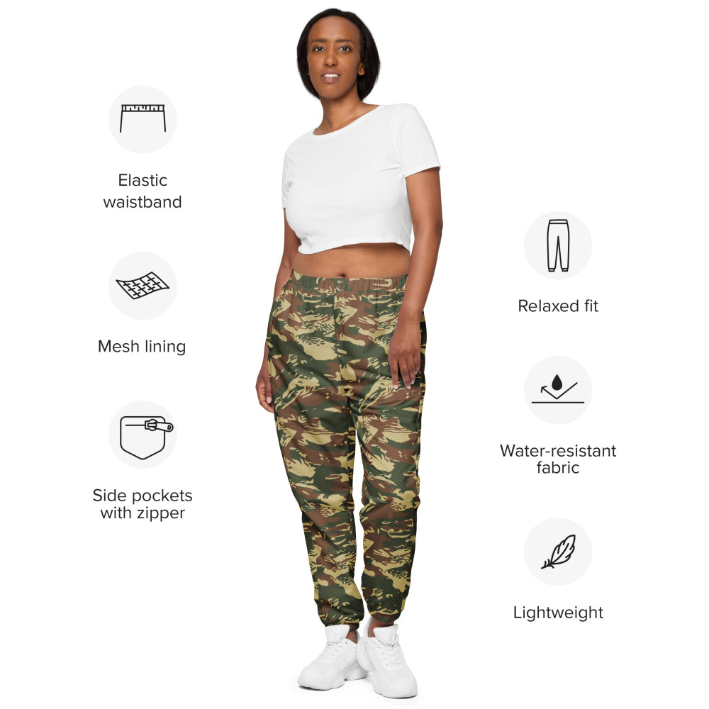 Greek Navy Special Forces (DYK) Lizard CAMO Unisex track pants - Track Pants