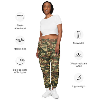 Greek Navy Special Forces (DYK) Lizard CAMO Unisex track pants - Track Pants