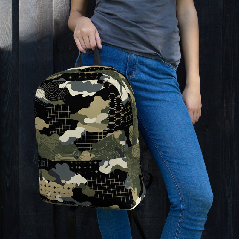Gridveil Circuit Woodland CAMO Backpack - Bag