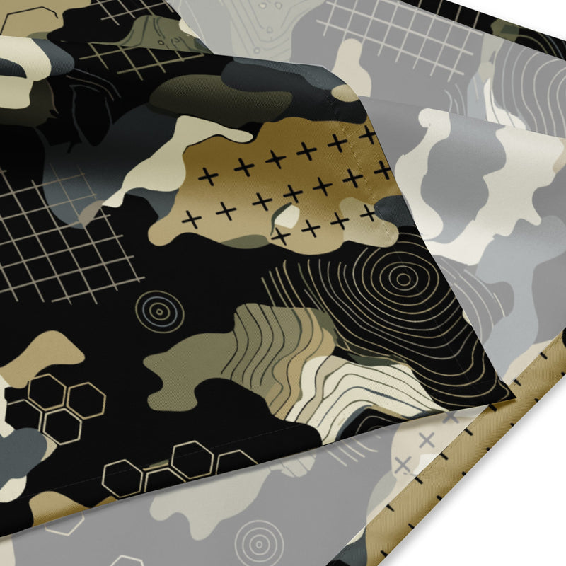 Gridveil Circuit Woodland CAMO Bandana - Head