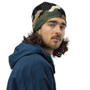 Gridveil Circuit Woodland CAMO Beanie - Head