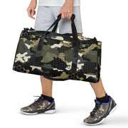 Gridveil Circuit Woodland CAMO Duffle Bag