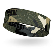 Gridveil Circuit Woodland CAMO Headband - Head