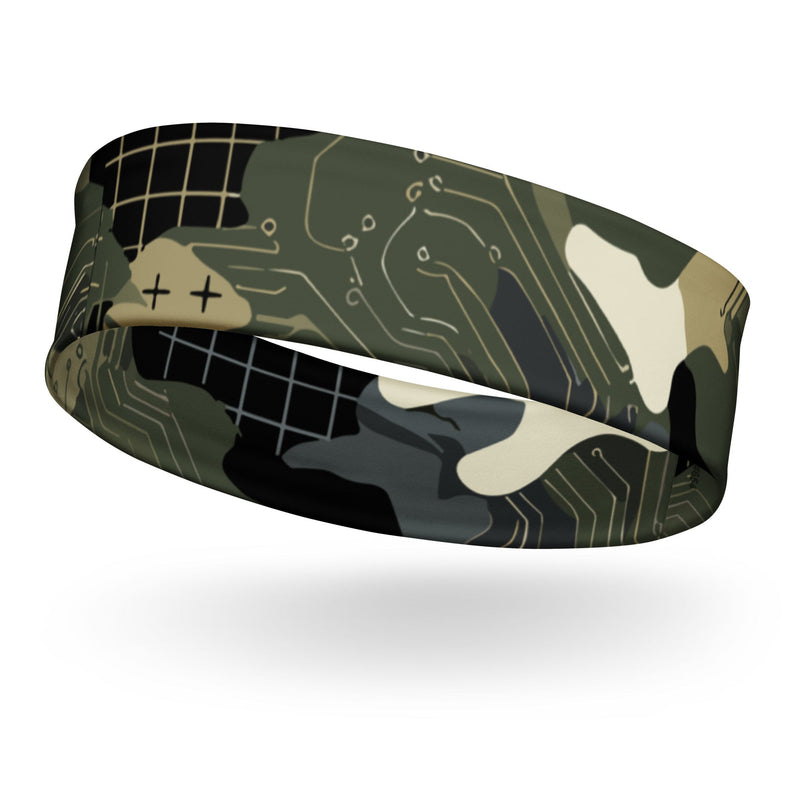 Gridveil Circuit Woodland CAMO Headband - Head