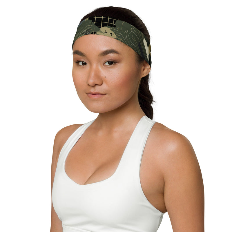 Gridveil Circuit Woodland CAMO Headband - Head