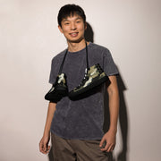 Gridveil Circuit Woodland CAMO Mens High-Top Canvas Shoes