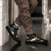 Gridveil Circuit Woodland CAMO Mens High-Top Canvas Shoes - 5