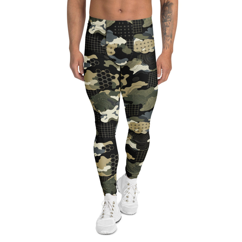 Gridveil Circuit Woodland CAMO Mens Leggings - XS - Men