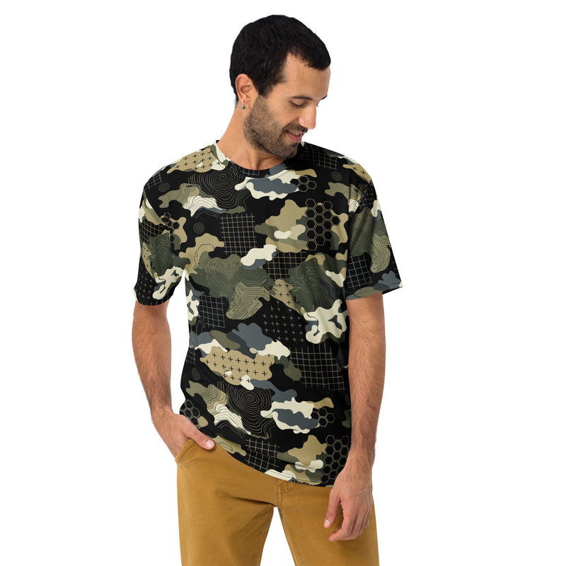 Gridveil Circuit Woodland CAMO Mens T-Shirt - Shirt - Tee