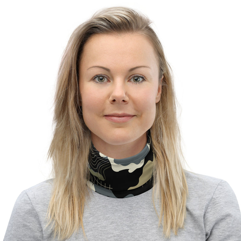 Gridveil Circuit Woodland CAMO Neck Gaiter - Head