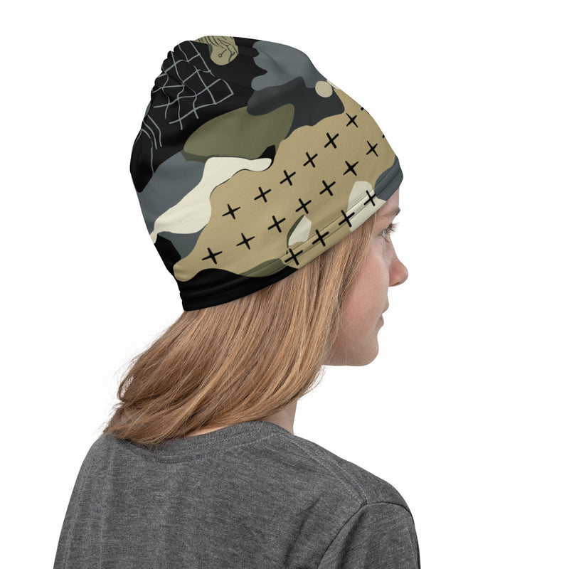 Gridveil Circuit Woodland CAMO Neck Gaiter - Head