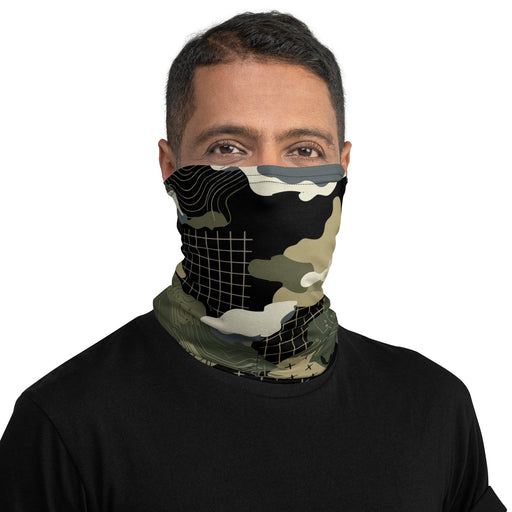 Gridveil Circuit Woodland CAMO Neck Gaiter - Head