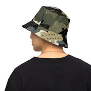 Gridveil Circuit Woodland CAMO Reversible Bucket Hat - XS - Head