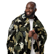 Gridveil Circuit Woodland CAMO Sherpa Blanket