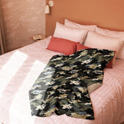 Gridveil Circuit Woodland CAMO Sherpa Blanket